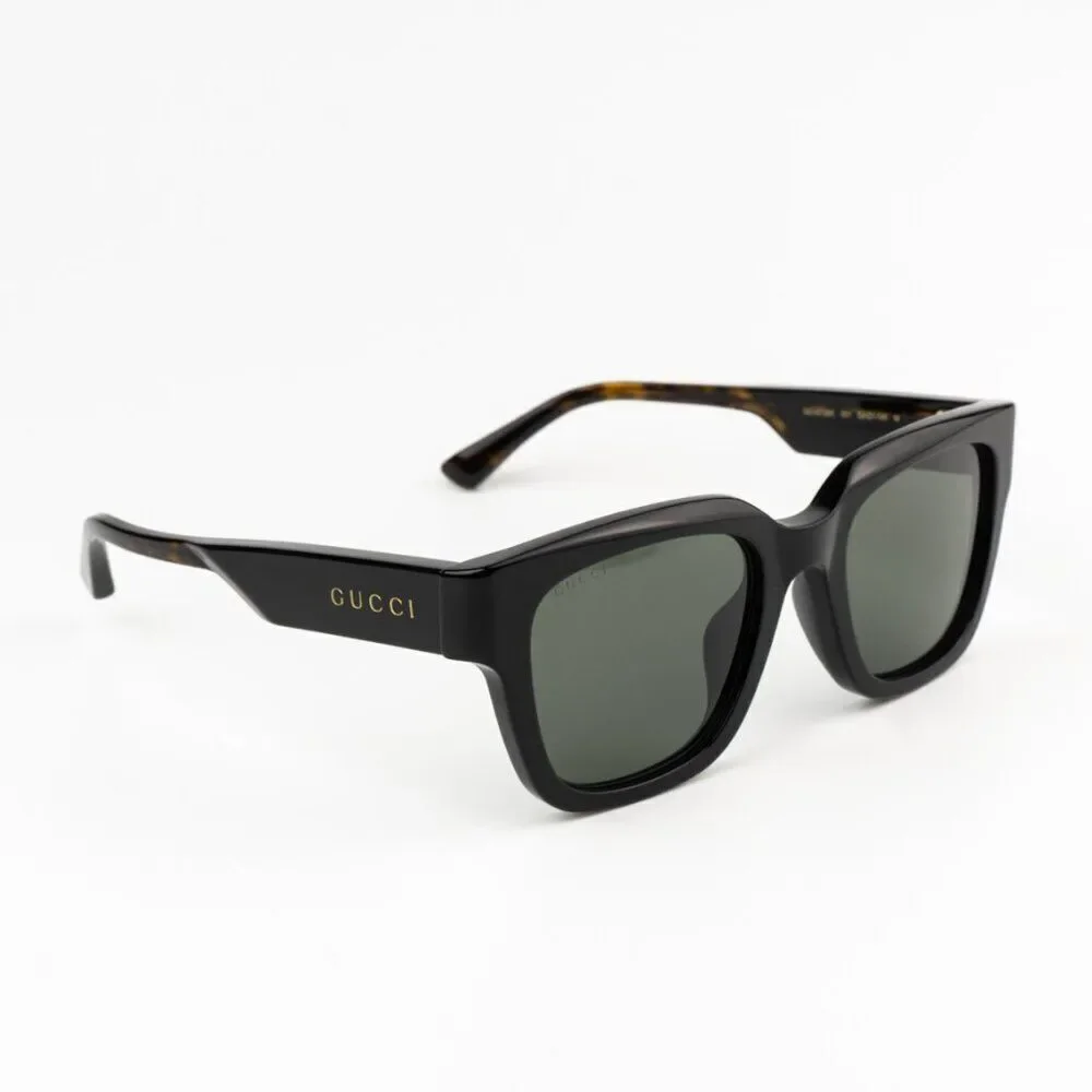 NEW Gucci GG1670SK 001 Black Havana Grey Unisex Square Sunglasses GG 1670SK